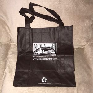 Cole Hardware brown and white reusable tote bag 💕